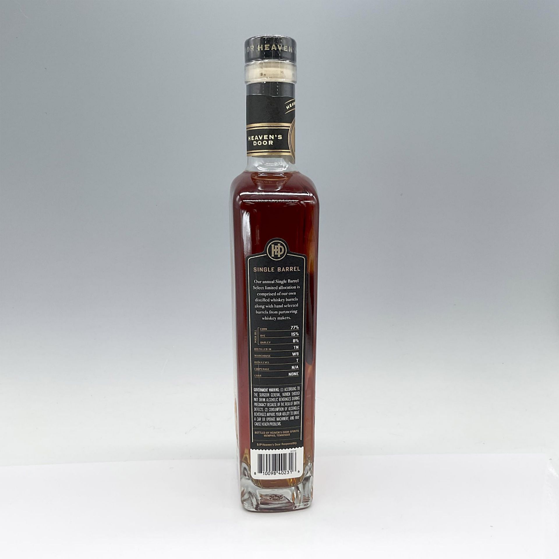 Heaven's Door Single Barrel Bourbon Whiskey Limited Release - Bild 3 aus 4