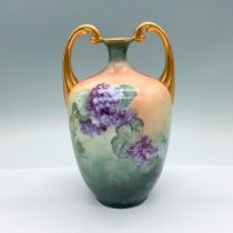 Jean Pouyat Porcelain Limoges Floral Vase