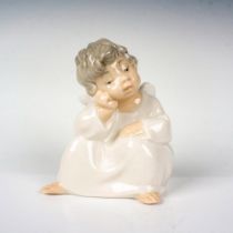 Angel Thinking 1004539a - Lladro Porcelain Figurine