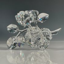 Swarovski Silver Crystal Figurine, Roses