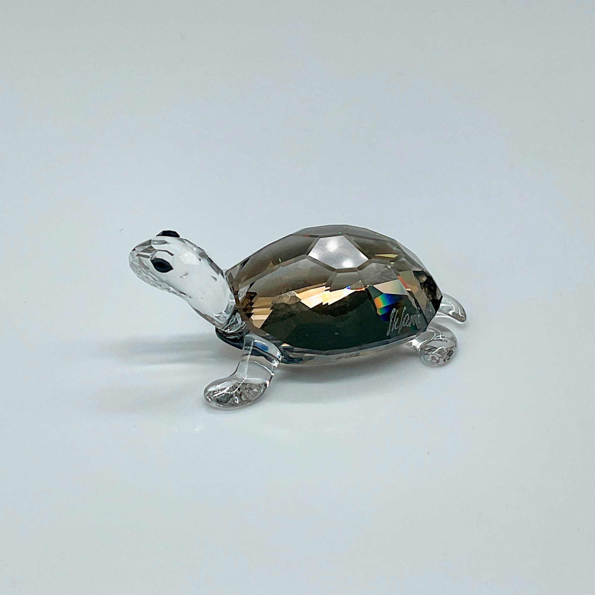 Swarovski Crystal Figurine, Tortoise Golden Teak Signed - Image 2 of 4