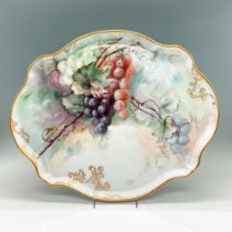 Jean Pouyat Limoges Decorative Platter, Grapes