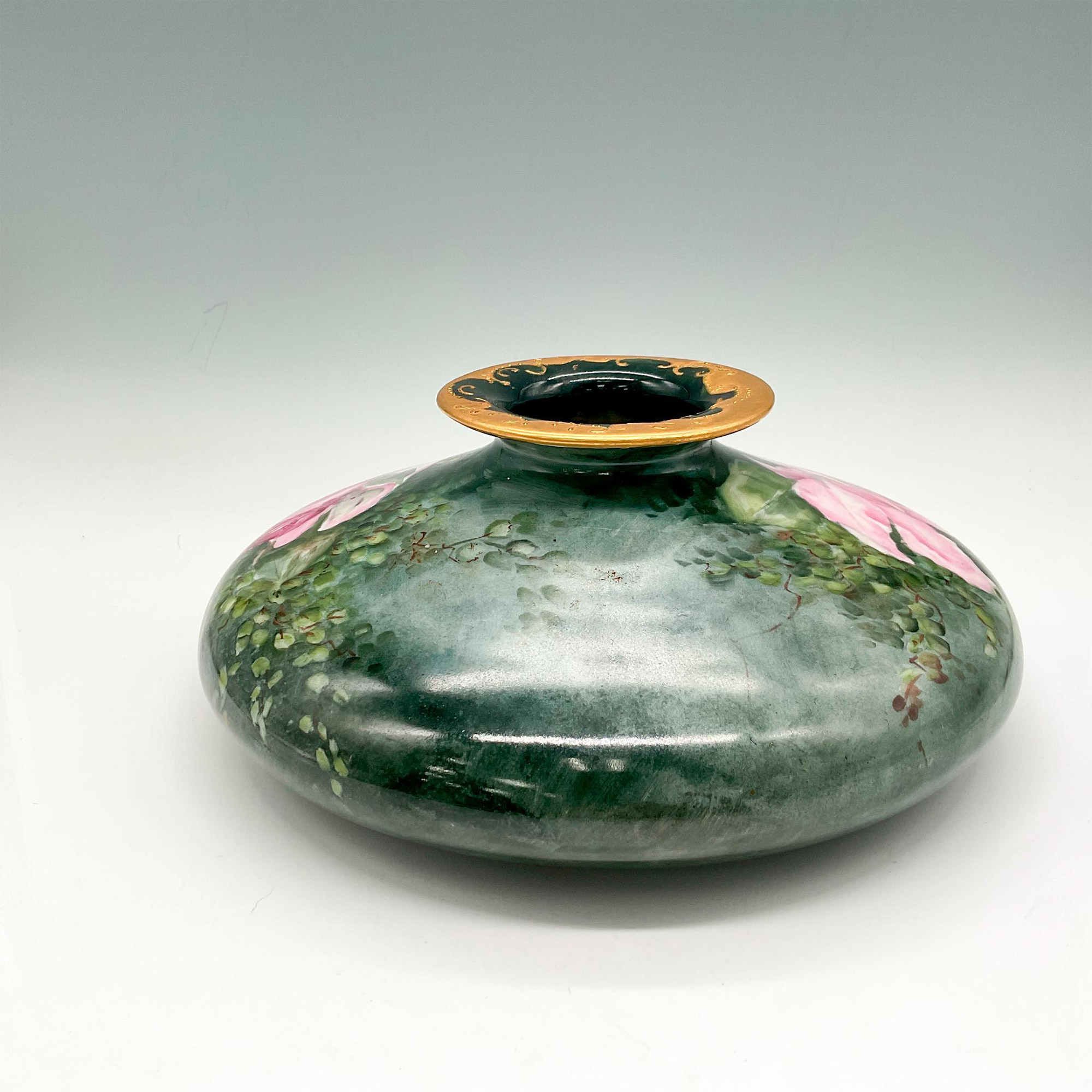 Tressemanes & Vogt Porcelain Squat Vase - Image 2 of 4