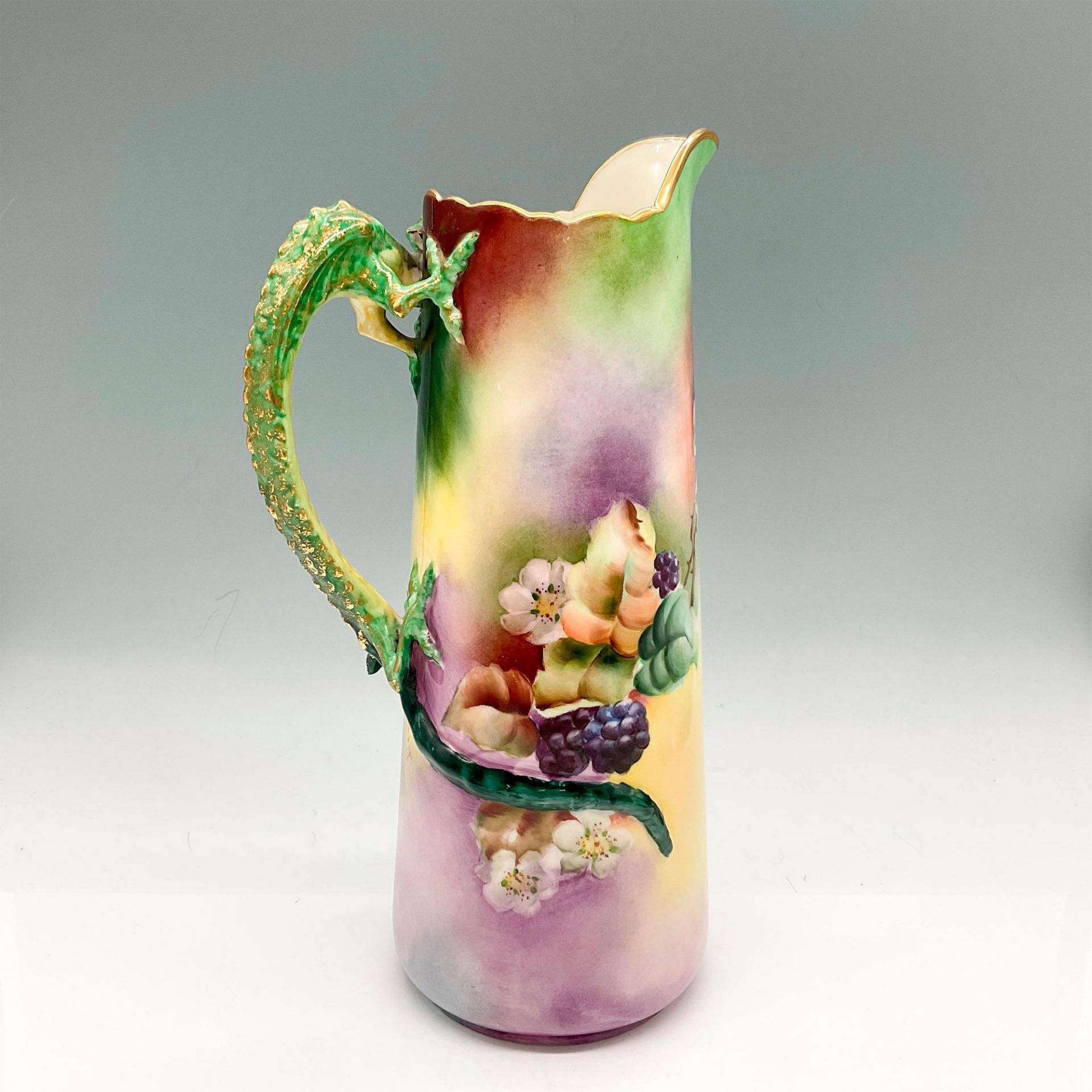 Willets Belleek Porcelain Dragon Handled Tankard - Image 2 of 4