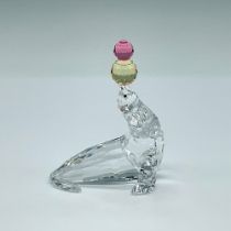 Swarovski Crystal Figurine, Seal Juggling