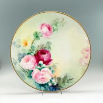 Jean Pouyat Limoges Large Platter, Roses