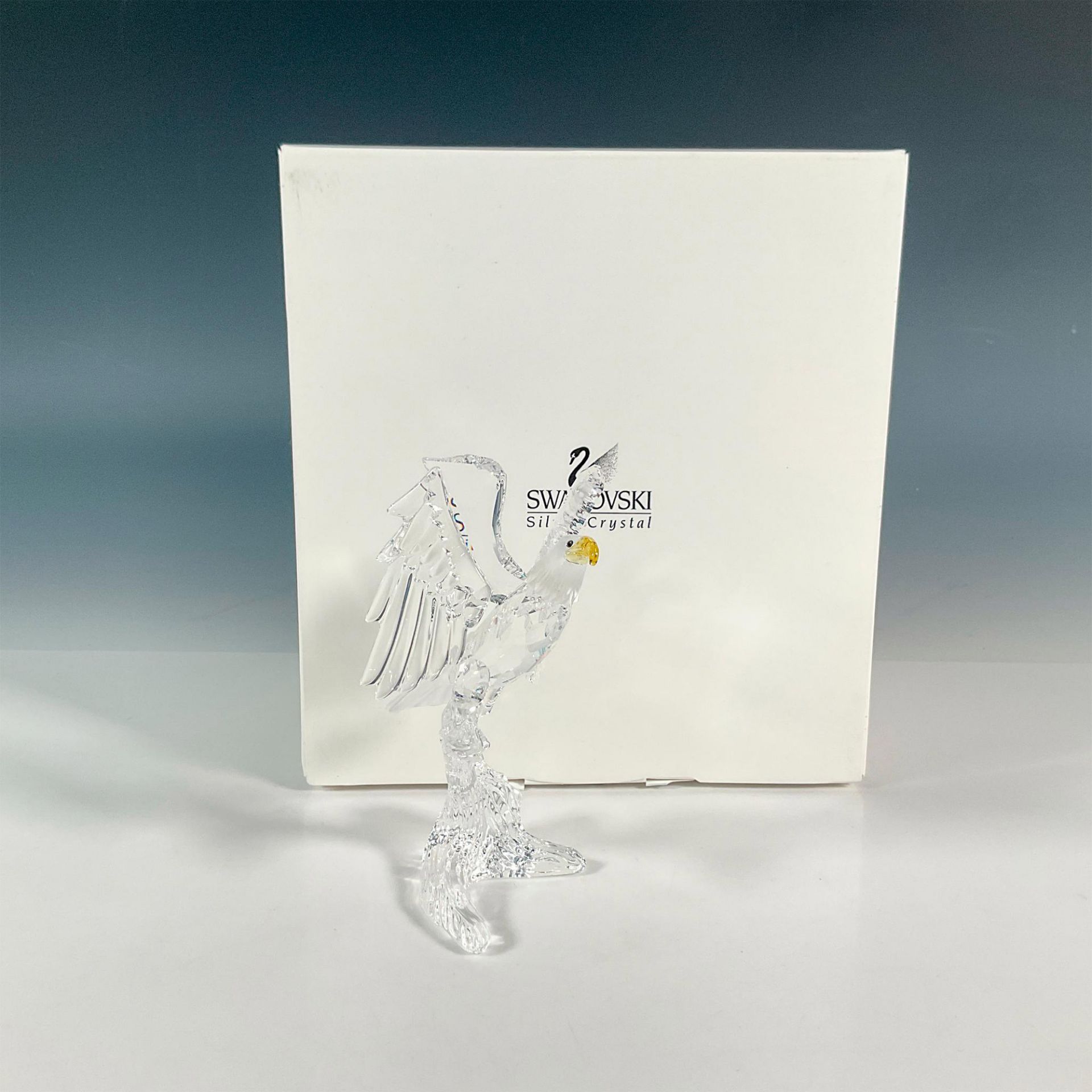 Swarovski Silver Crystal Figurine, Bald Eagle - Image 4 of 4