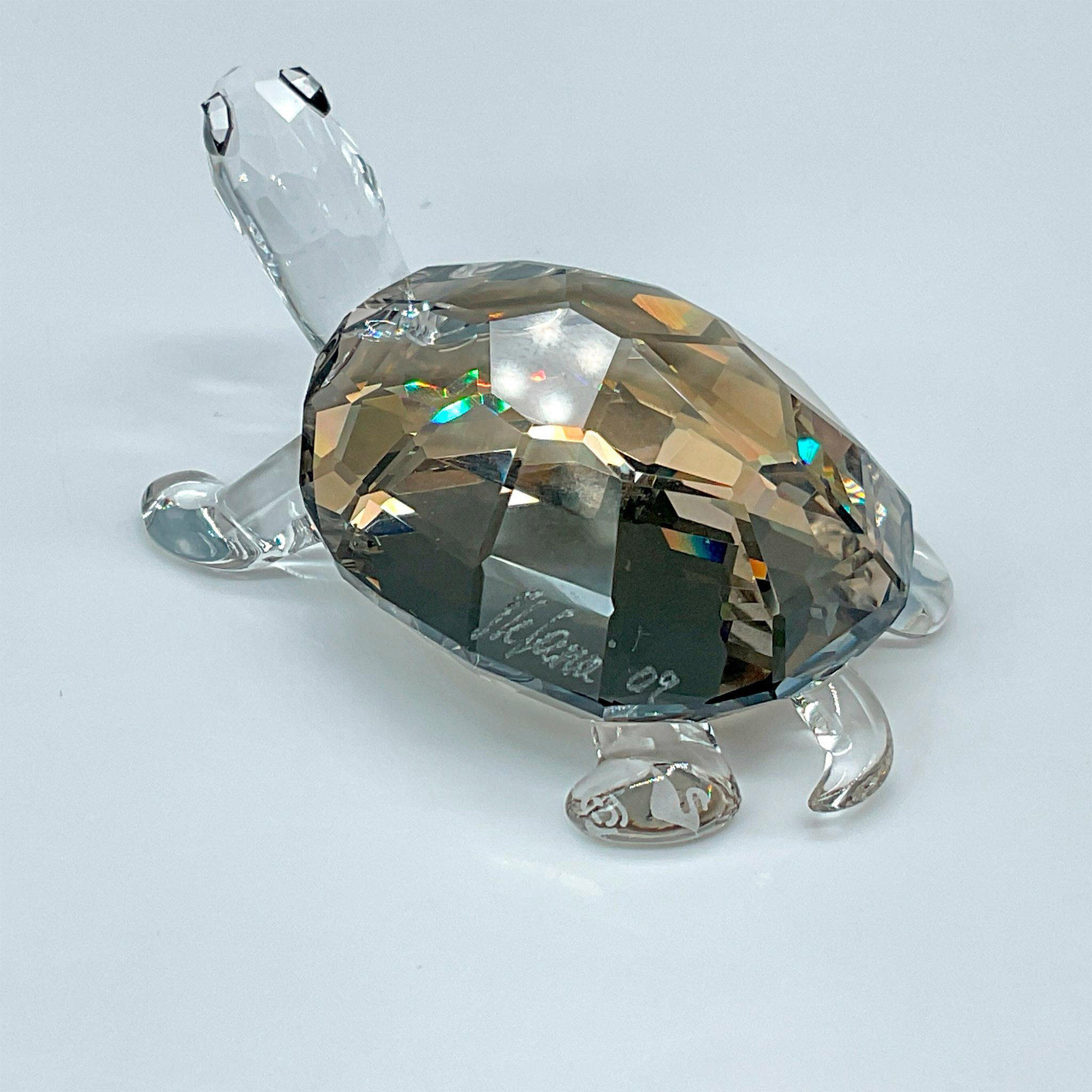 Swarovski Crystal Figurine, Tortoise Golden Teak Signed - Image 3 of 4