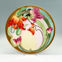 Jul H Brauer Porcelain Decorative Plate, Tulips