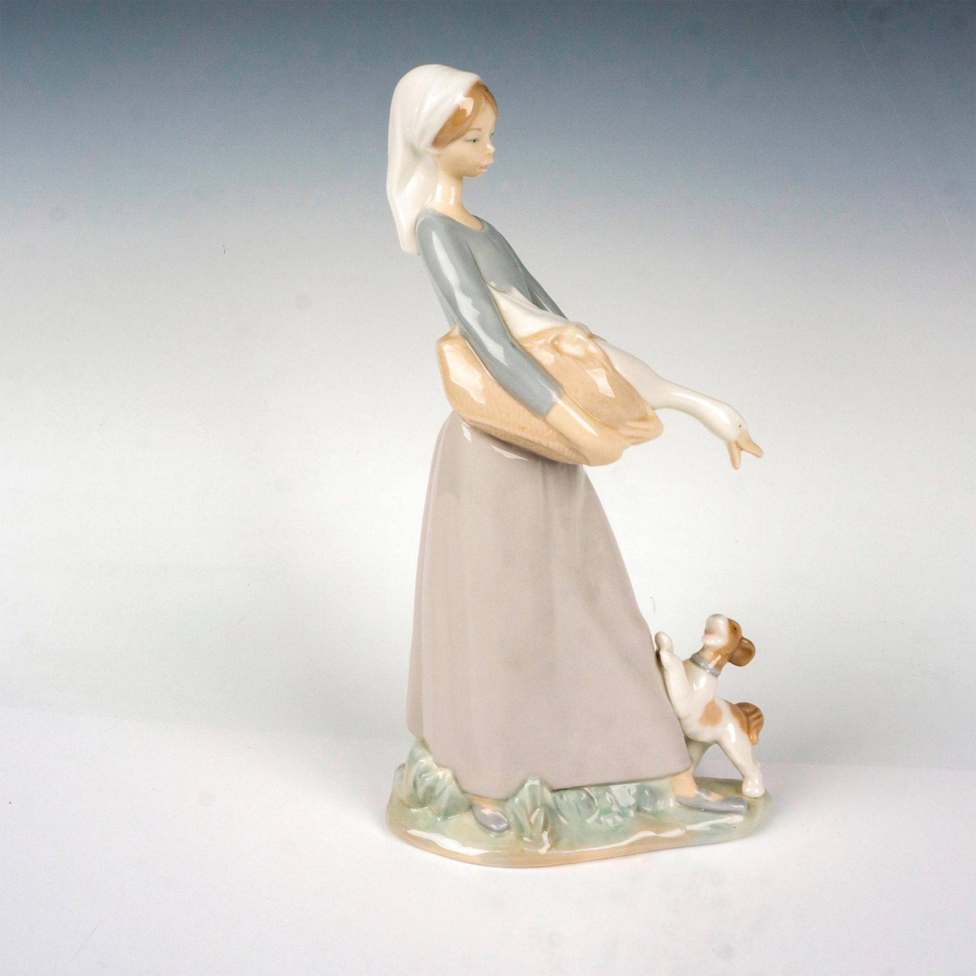 Girl With Goose And Dog 1004866 - Lladro Porcelain Figurine