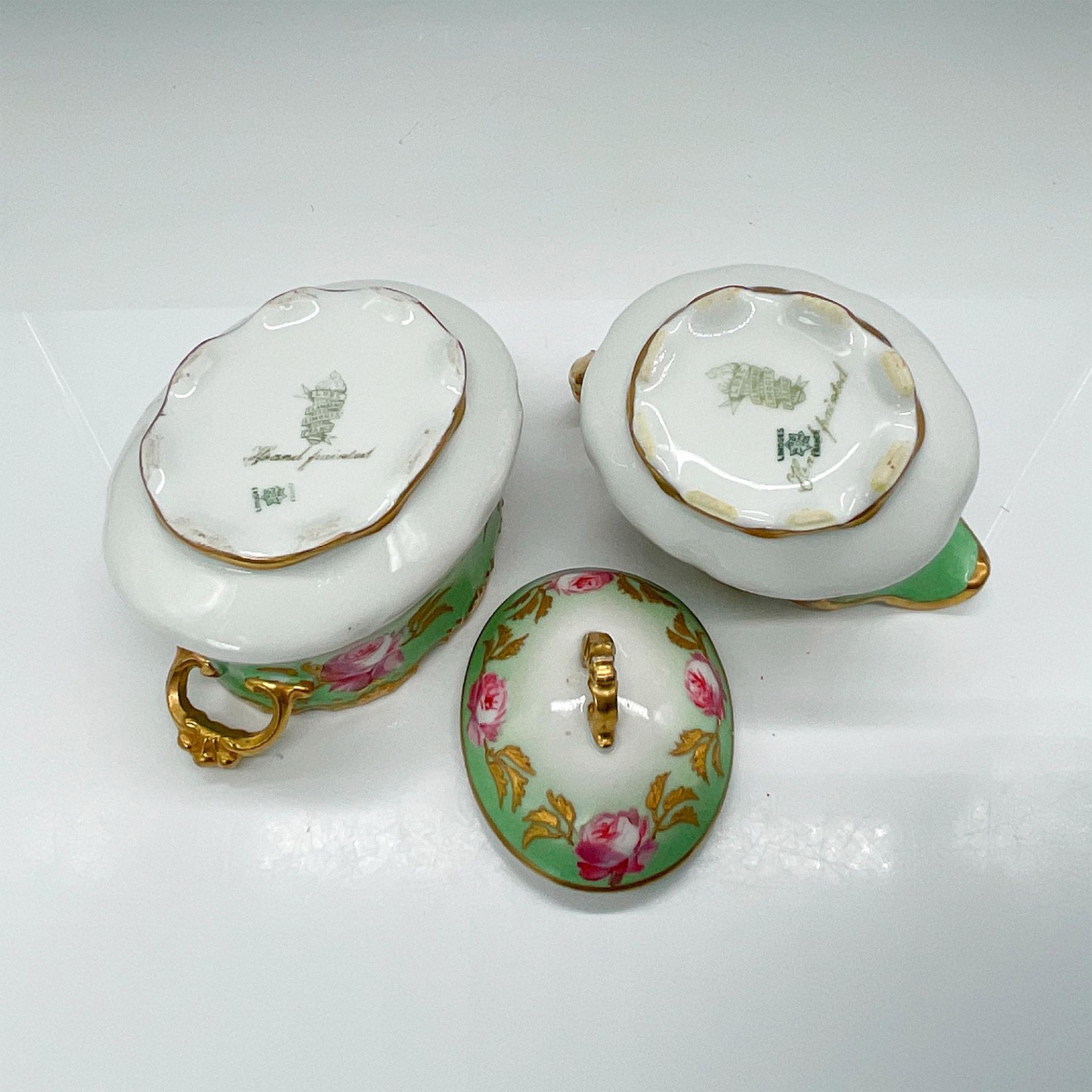 2pc LDBC Flambeau Limoges Porcelain, Creamer & Sugar - Bild 3 aus 3