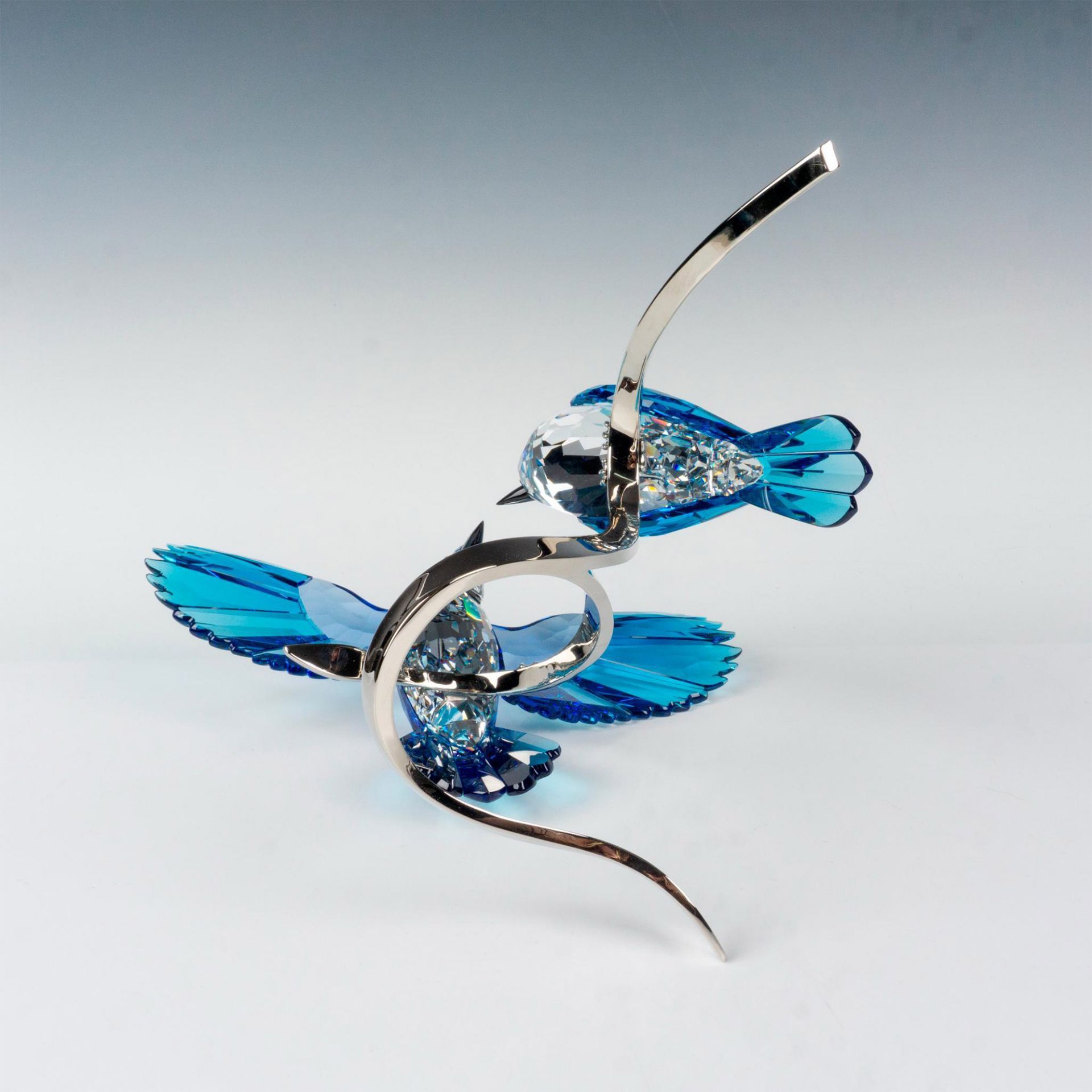 Swarovski Crystal Figurine, Paradise Birds Blue Jays - Image 3 of 4