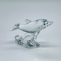 Swarovski Crystal Figurine, Dolphin Baby Signed