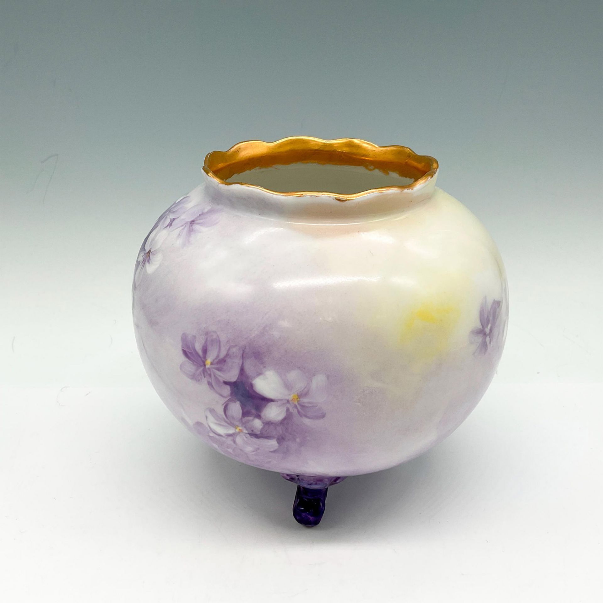 Vintage Hohenzollern China Footed Vase - Bild 3 aus 3
