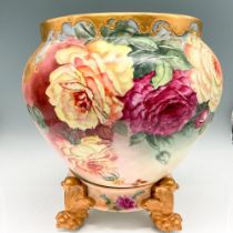 2pc Tressemanes & Vogt Porcelain Jardiniere + Pedestal