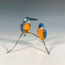 Swarovski Crystal Sculpture, Kingfishers