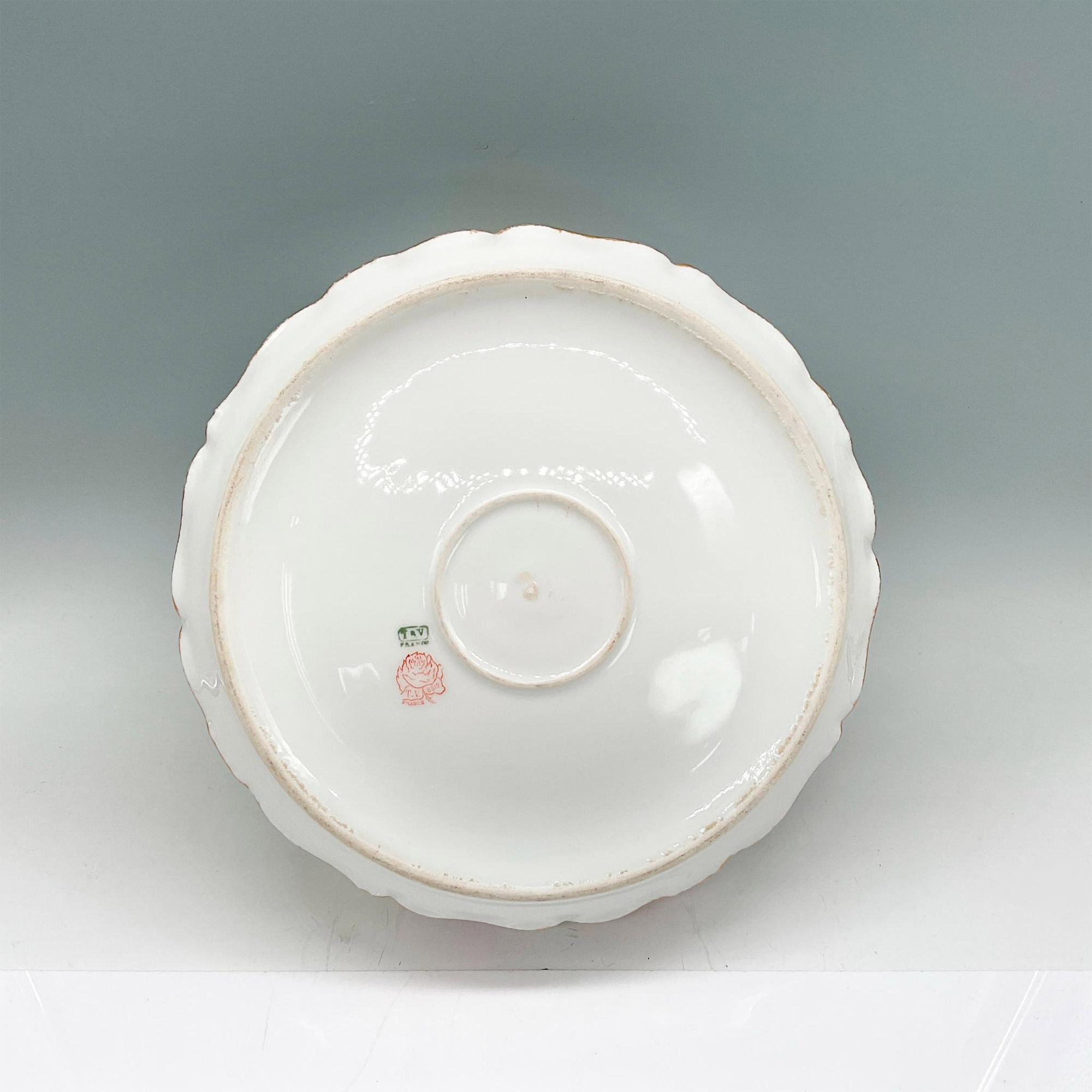 Tressemanes + Vogt Limoges Porcelain Bowl, Roses - Image 3 of 3