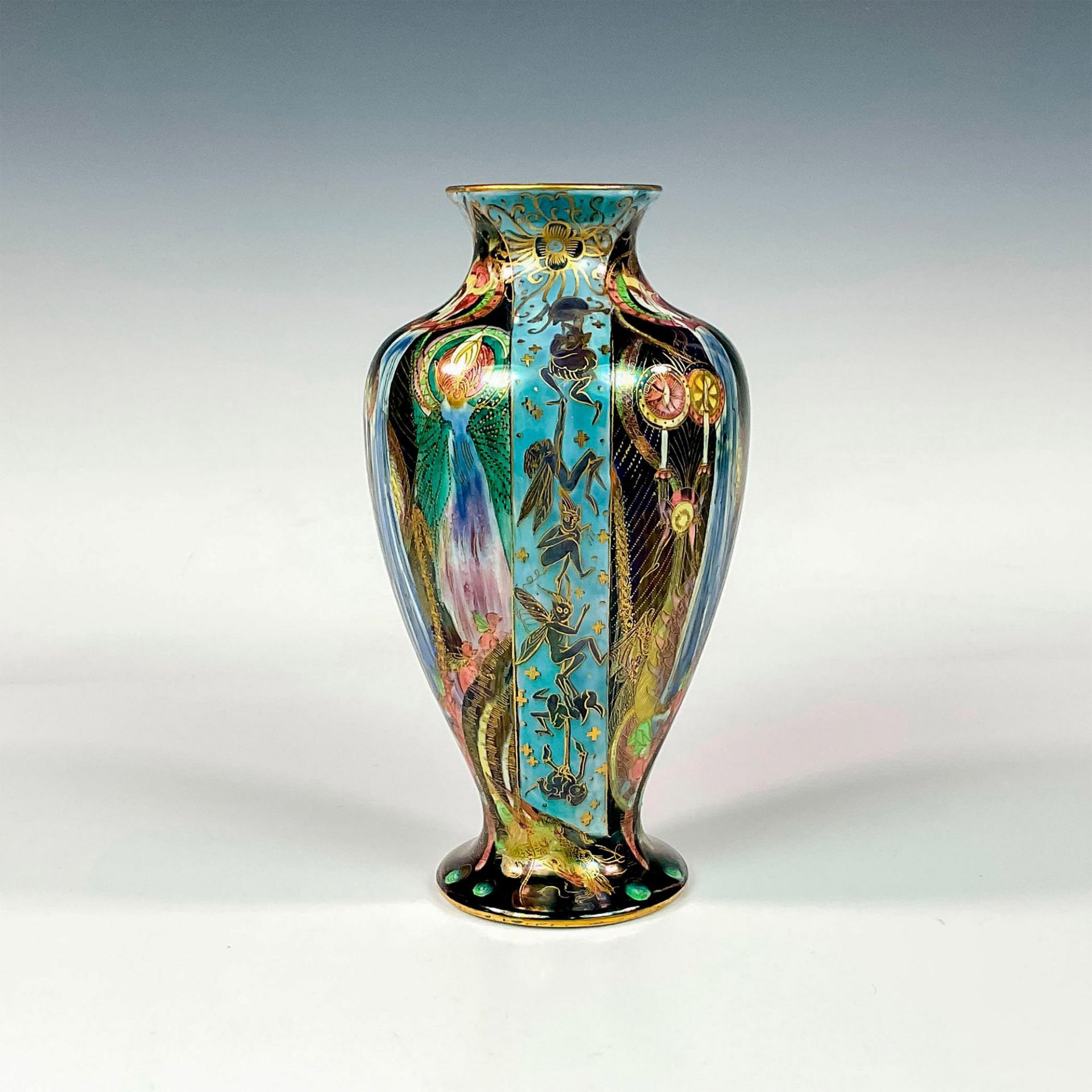 Wedgwood Black Fairyland Lustre Vase, Candlemas - Image 2 of 4
