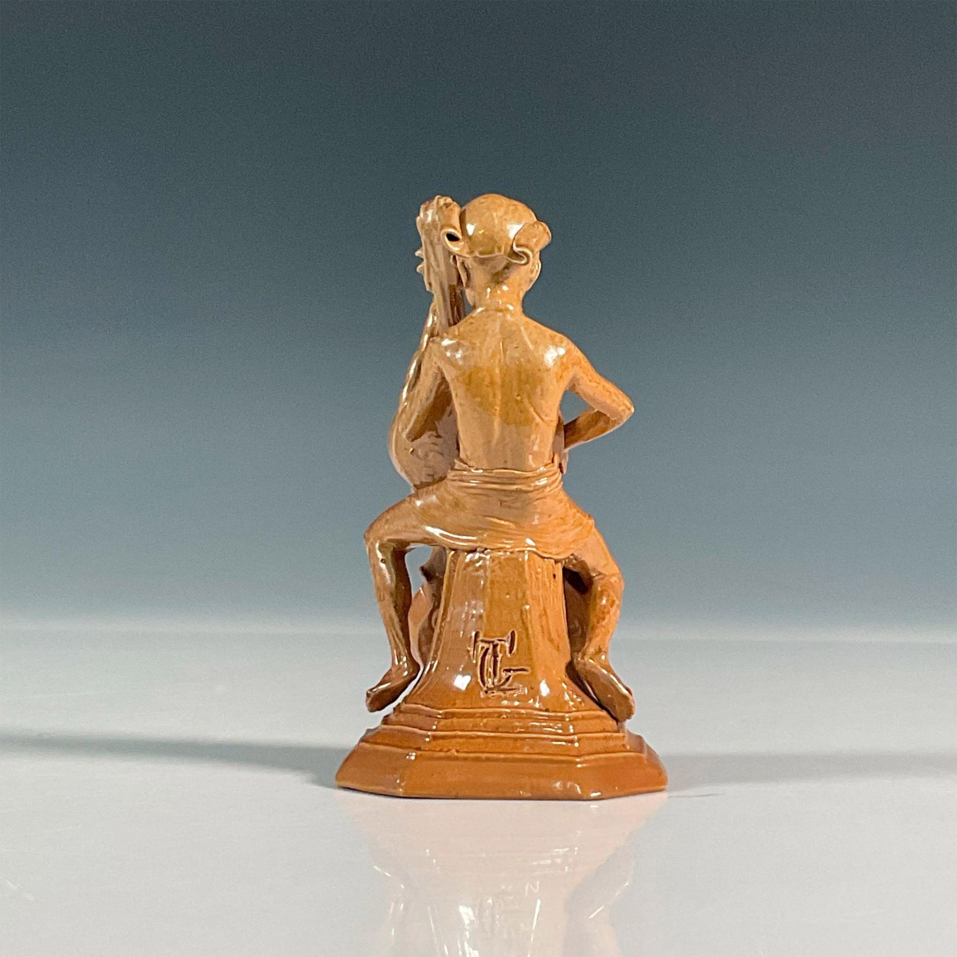 Doulton Lambeth George Tinworth Figurine, Boy Musician - Image 2 of 4