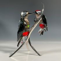 Swarovski Crystal Figurine, Woodpeckers