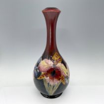 Moorcroft Pottery Flambe Lamp Base Vase, Orchid Design