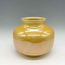 Moorcroft Burslem Pottery Vase, Yellow Lustreware