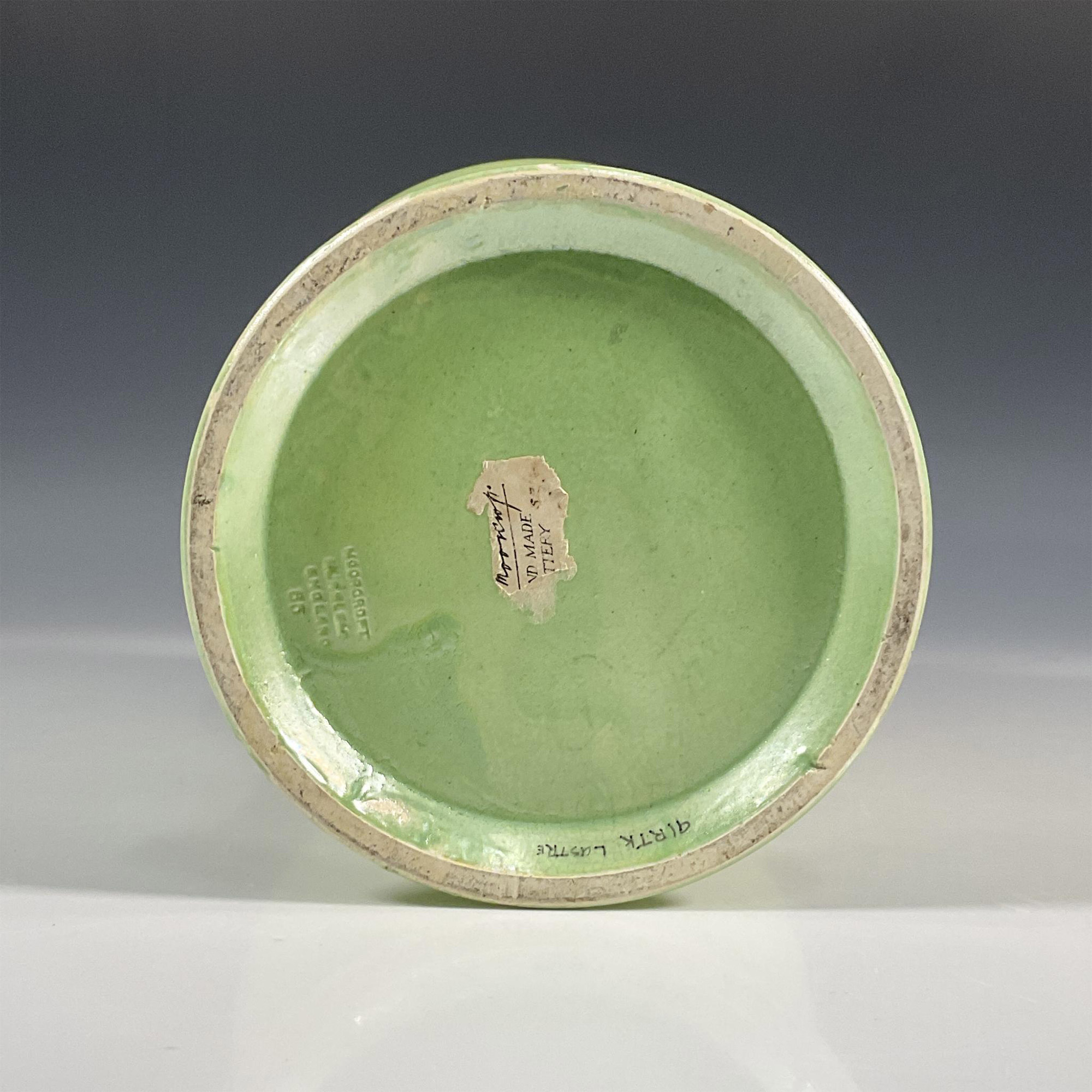 Moorcroft Burslem Pottery Green Lustreware Vase - Image 2 of 2