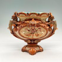 William Schiller & Son Majolica Footed Console Bowl