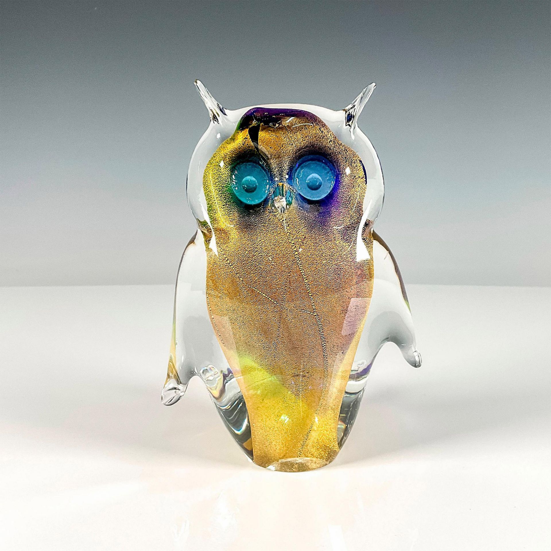 Murano Art Glass Owl Sculpture