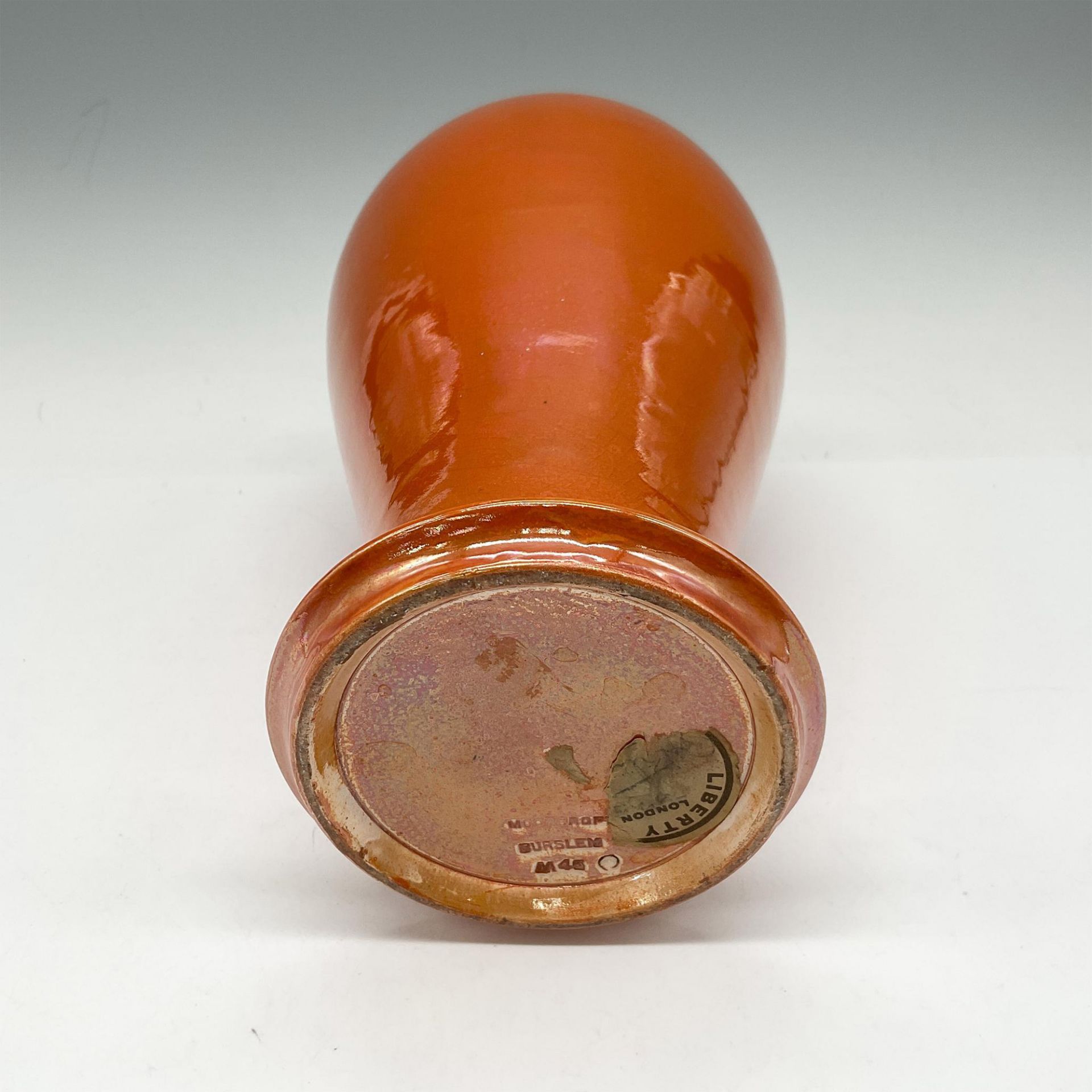 Moorcroft Burslem Pottery Vase, Orange Lustreware - Image 3 of 3