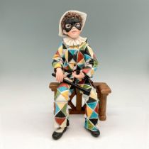 Sibania Porcelain Statue, Arlecchino Medio