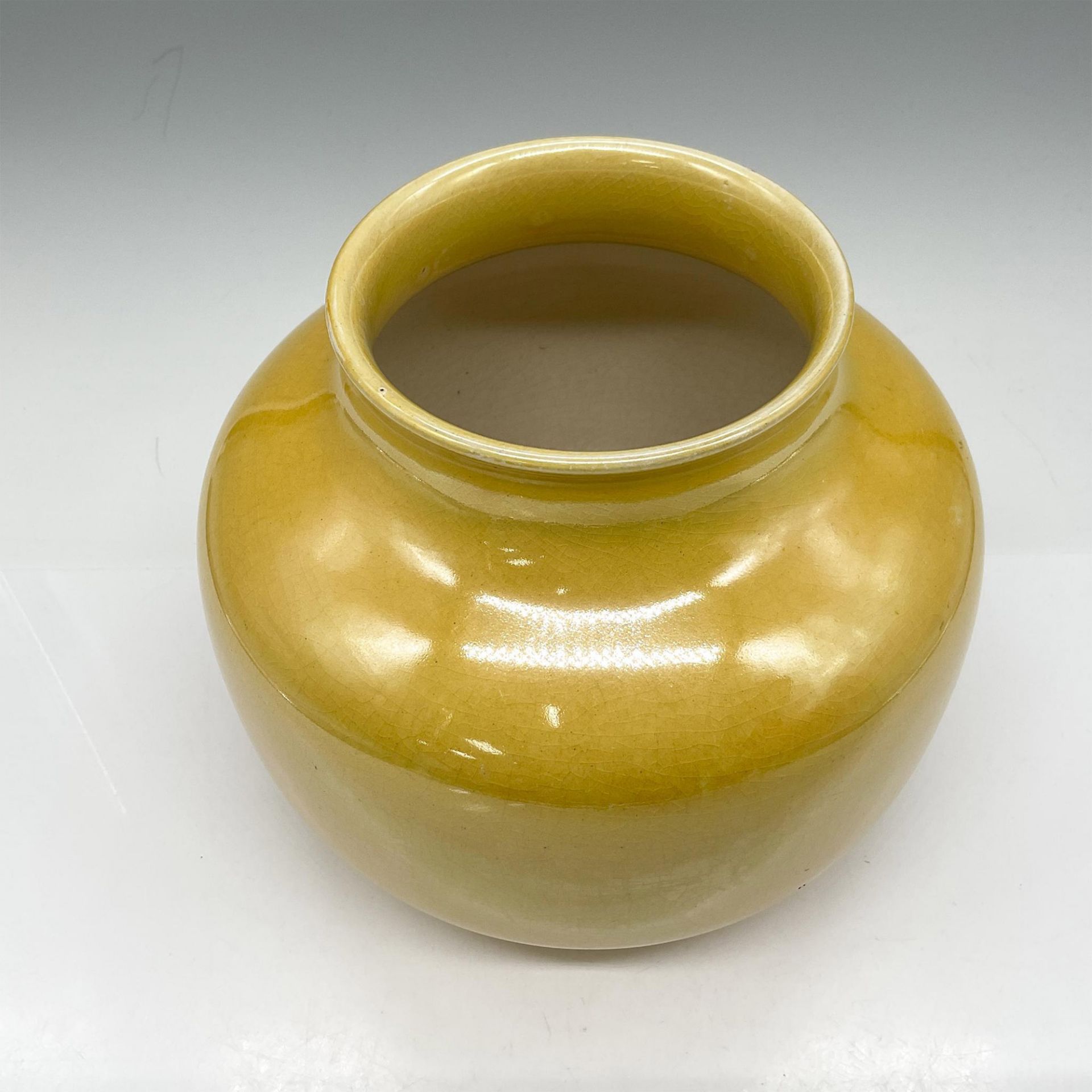 Moorcroft Burslem Pottery Vase, Yellow Lustreware - Image 2 of 3