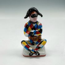 Limoges Peint Main Porcelain Keepsake Box, Harlequin