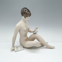 Royal Dux Bohemia Porcelain Figurine, Nude