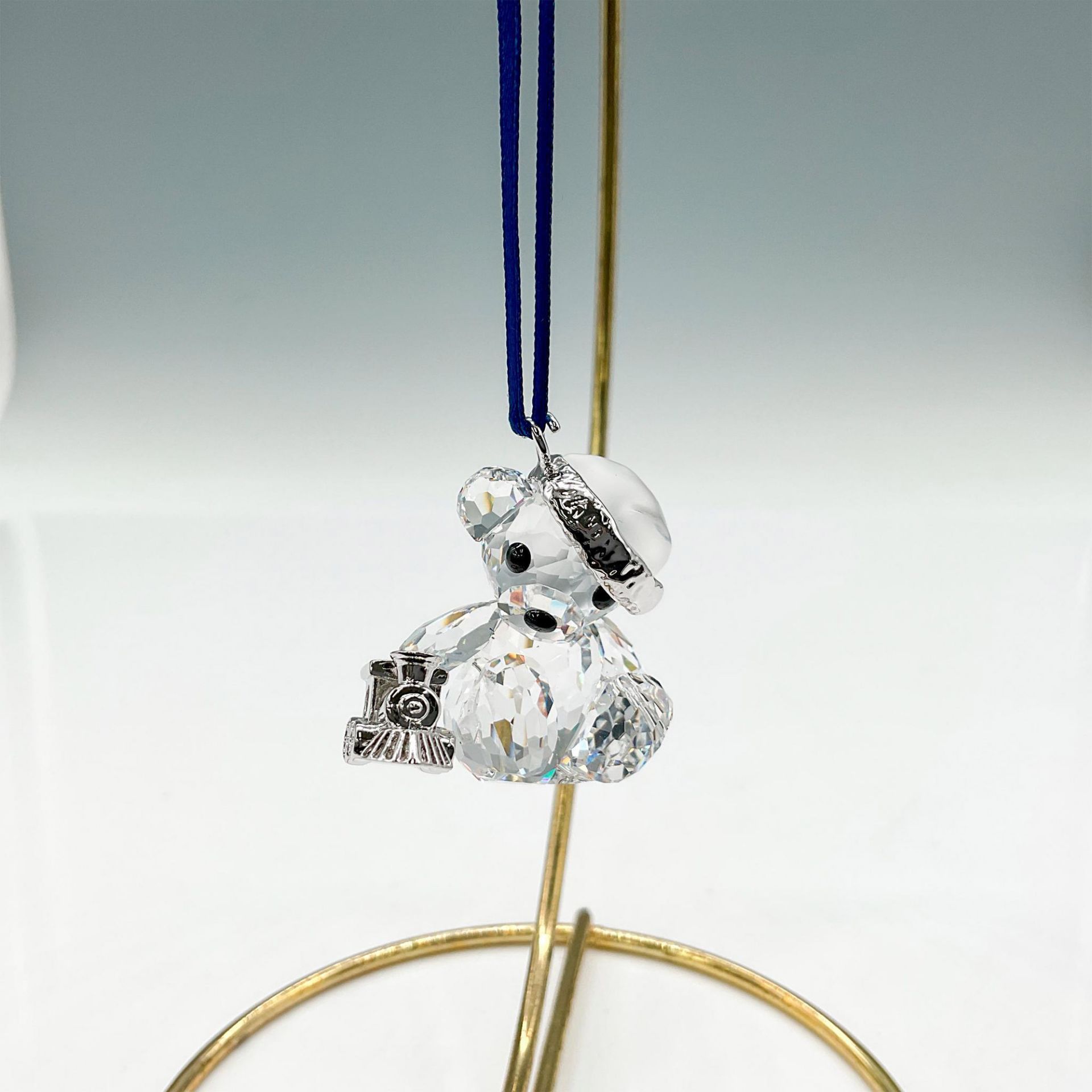 Swarovski Crystal Ornament, Kris Bear with Locomotive - Image 4 of 4