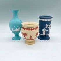 3pc Wedgwood Jasperware Vases