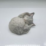 Cybis Bisque Porcelain Cat Figurine, Sleeping Kitten Tabitha