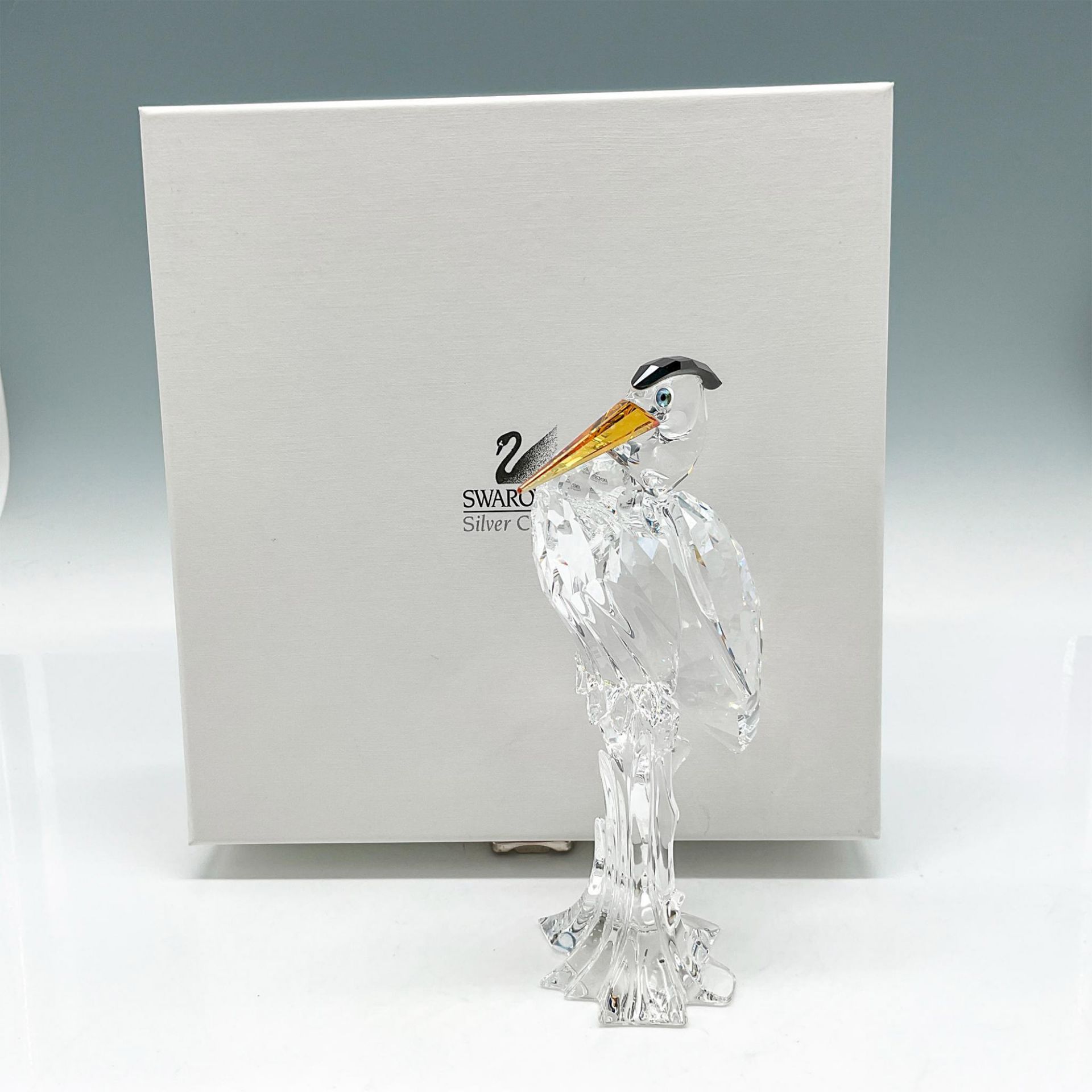 Swarovski Silver Crystal Figurine, Silver Heron - Image 4 of 4