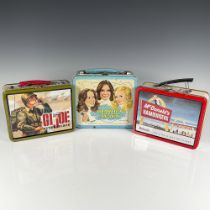 3pc Vintage Metal Lunch Boxes