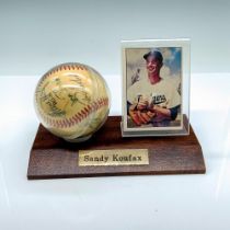 MLB Hall of Famer Sandy Koufax Baseball Card & Signed Ball