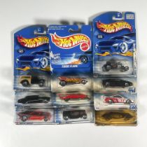 10pc Hot Wheels Toy Cars, Variety Set