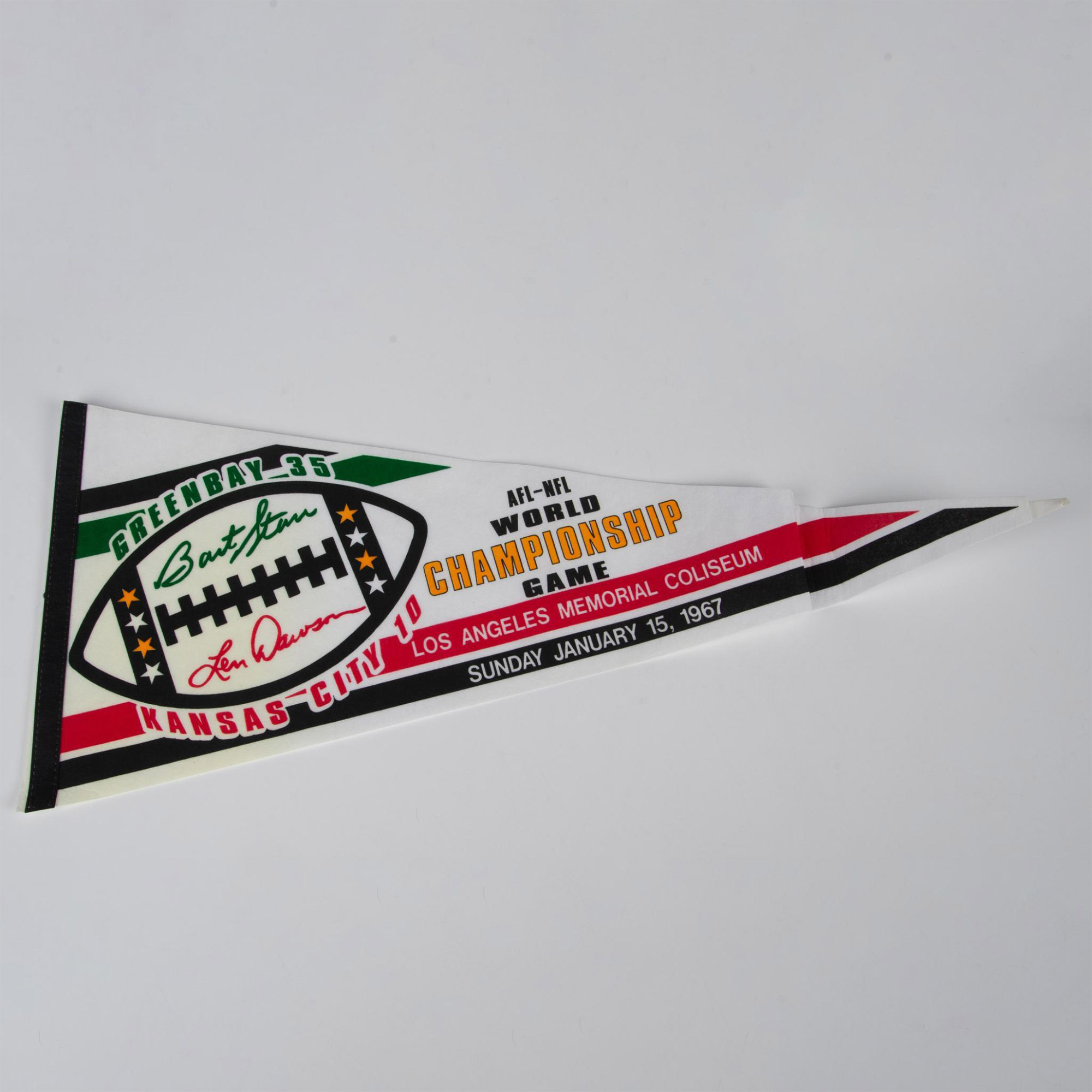 3pc Green Bay Packers and Raiders Football Mini Flags - Image 3 of 3
