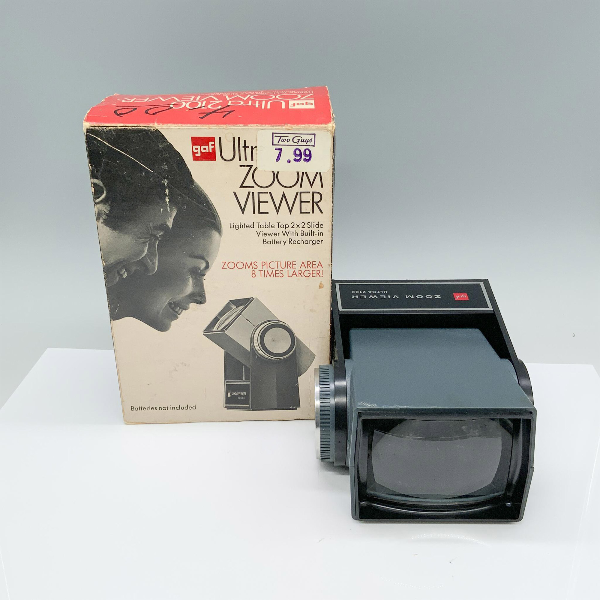 2pc GAF Ultra 2100 Zoom Viewer & Three Slide Cube Cartridges - Image 2 of 13