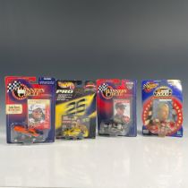 4pc Winners Circle and Hot Wheels Toy Cars, Nascar Drivers