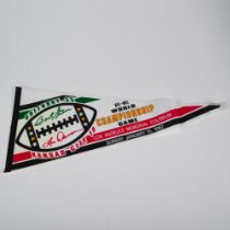 3pc Green Bay Packers and Raiders Football Mini Flags