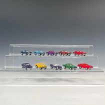 10pc Speed Rebels Toy Cars, Roygbiv Set
