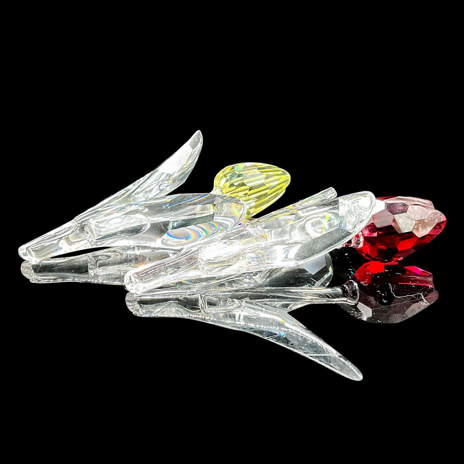 2pc Swarovski Crystal Figurines, Tulips - Image 3 of 3