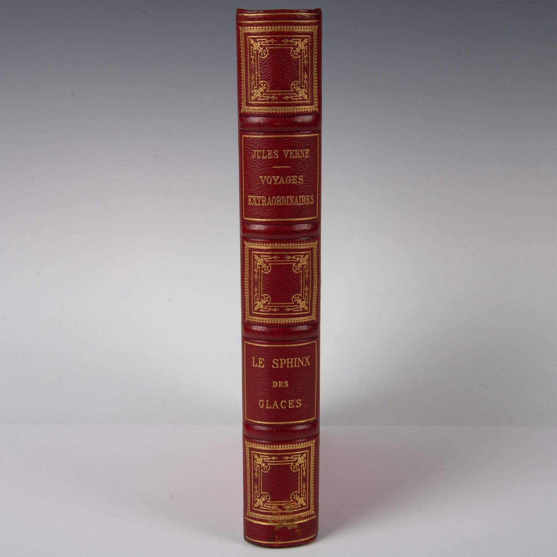 Jules Verne, Le Sphinx des Glaces, Aux Harpons, Red Cover