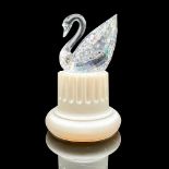 Swarovski Crystal Figurine, Centenary Swan with Stand
