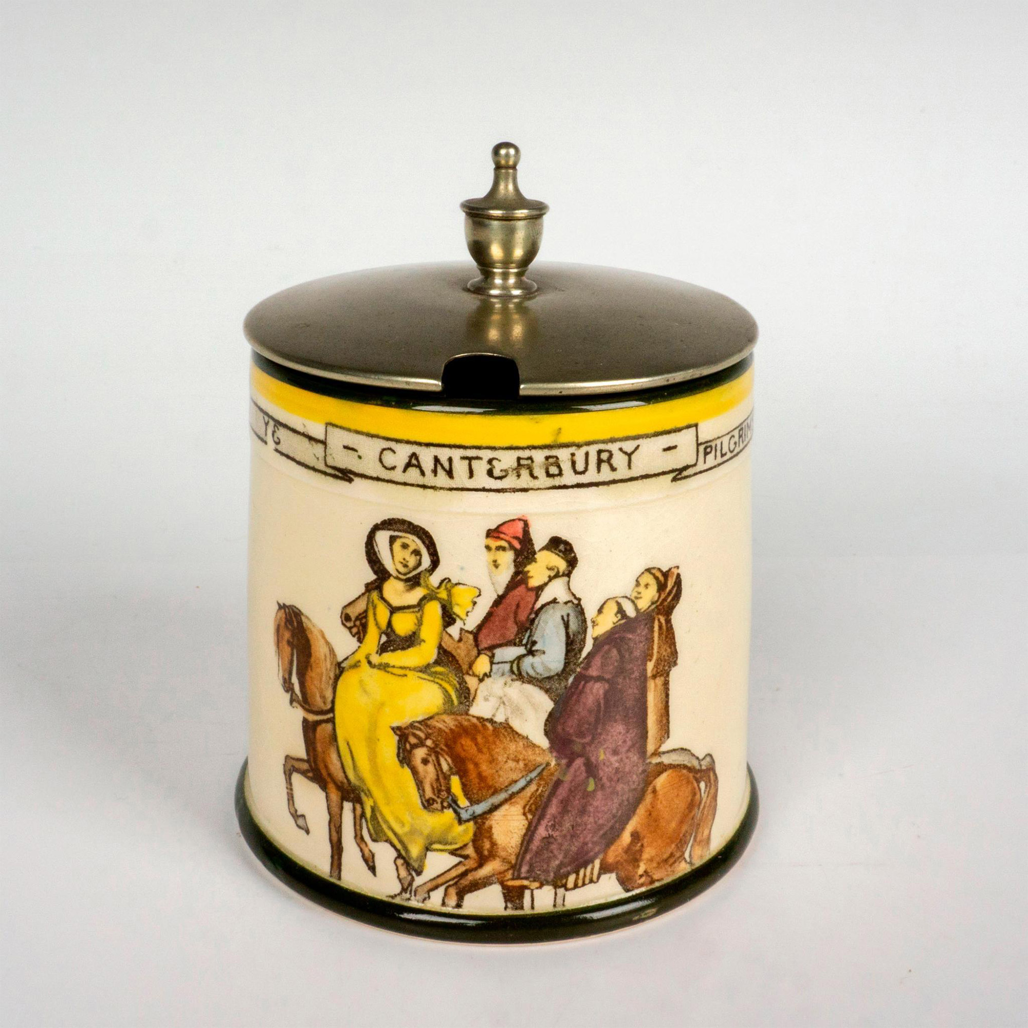 Royal Doulton Series Ware Jam Jar, Canterbury Pilgrims